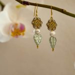 Ohrhänger „Fleurs & Perles“