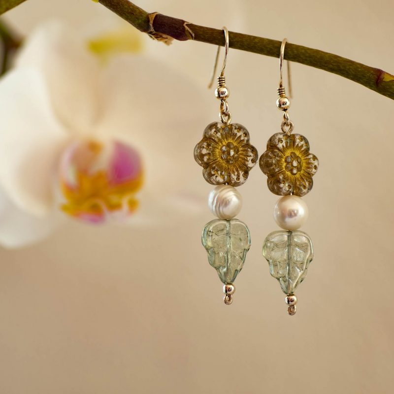 Ohrhänger „Fleurs & Perles“