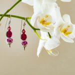 Ohrhänger „Beeriges Porzellan“