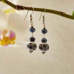 Ohrhänger „Porzellan schwarz- weiß“