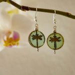 Ohrhänger „Libelle meeresgrün“