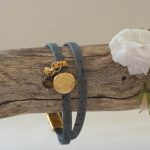 Korkarmband „Boho- Tigerauge“