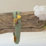 Korkarmband „Herz Rosenholz“