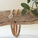 Korkarmband „Natur Boho- Tigerauge“ (Herren)