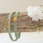 Korkarmband „Lotusblüte Glasperle“