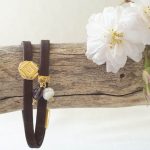 Korkarmband „Boho mit Perle“